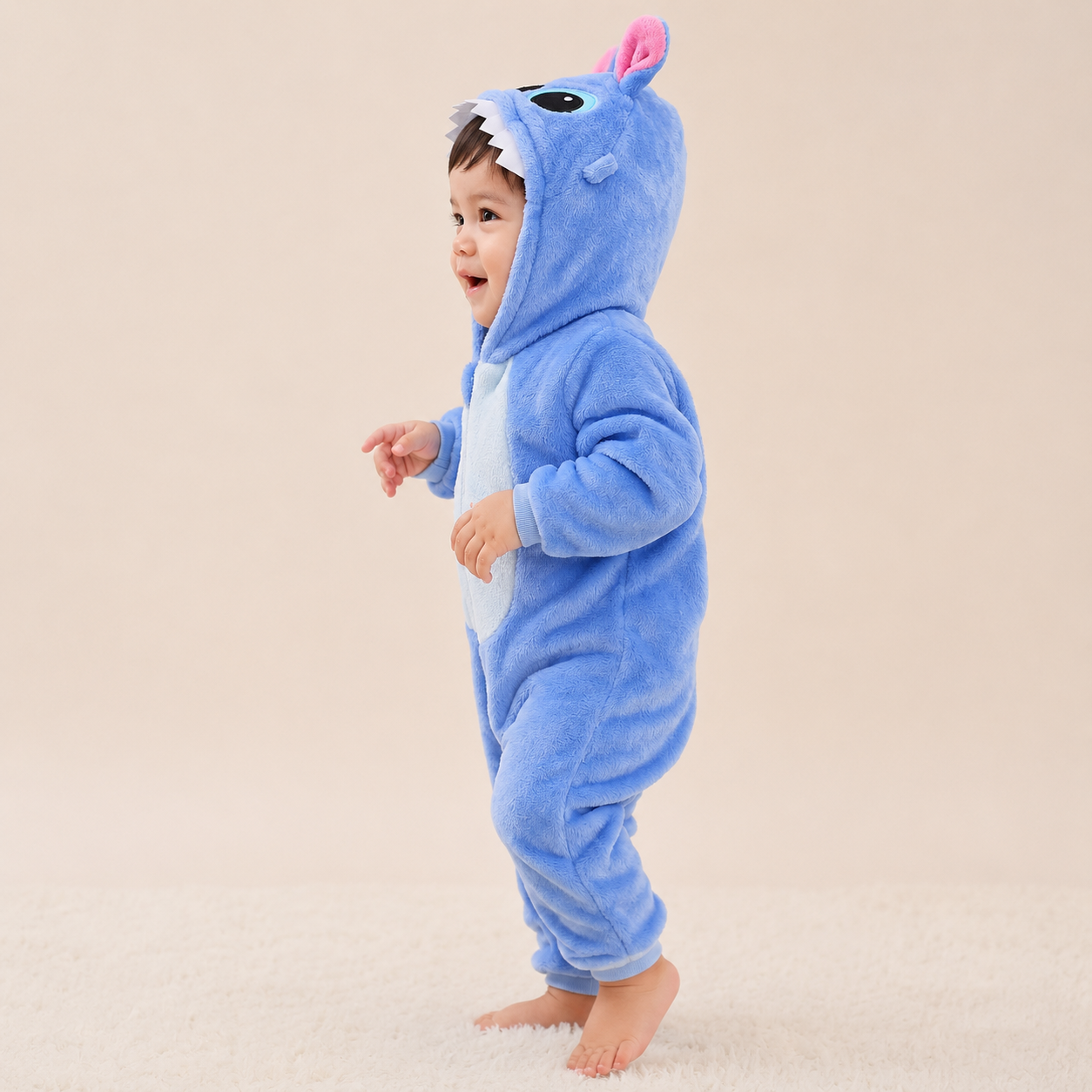 Cozy Animal Hooded Romper