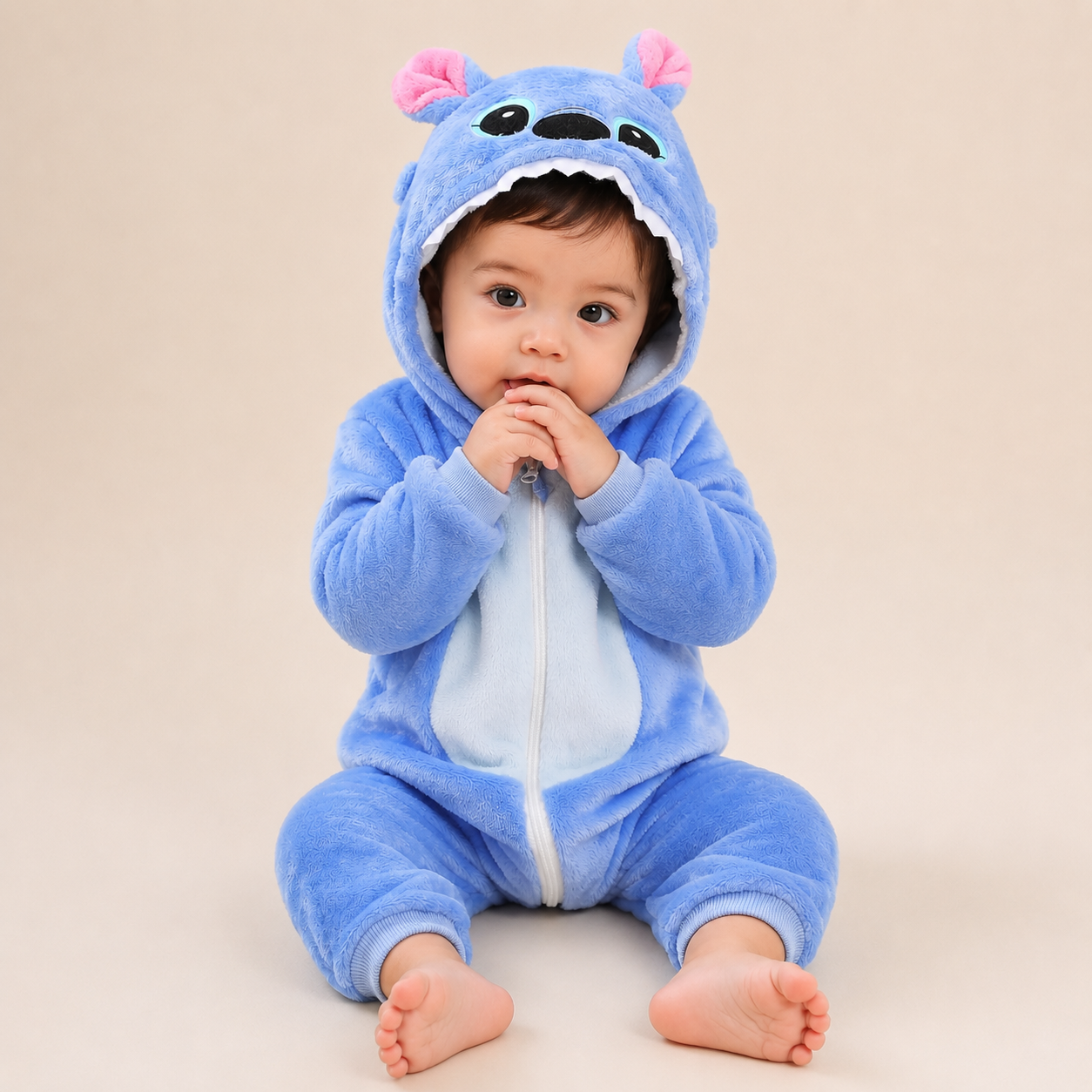 Cozy Animal Hooded Romper