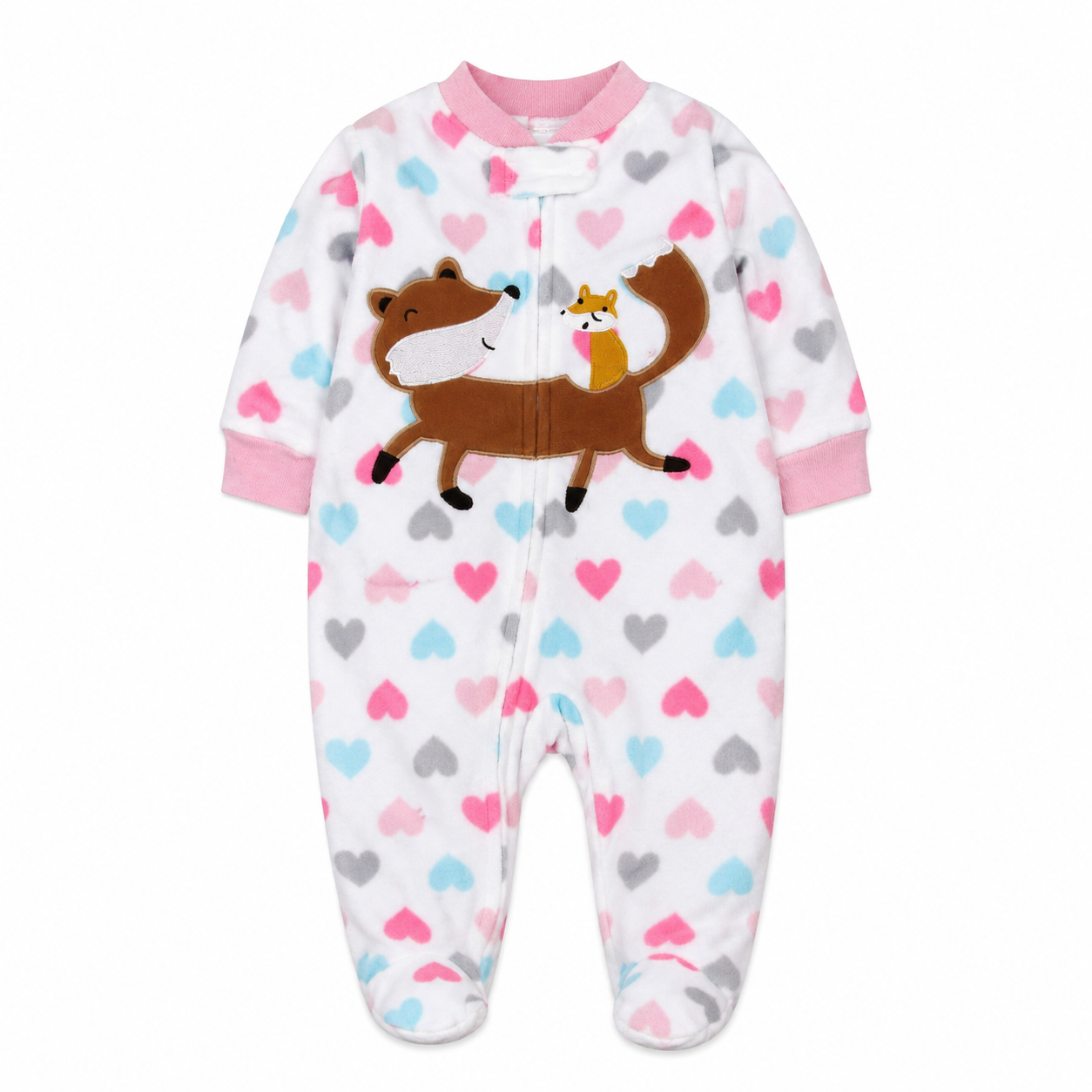 Printed Long Sleeve Baby Fox