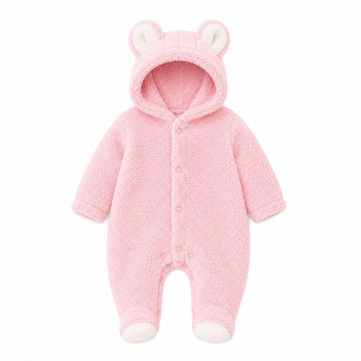 Cozy Bear Romper Pink