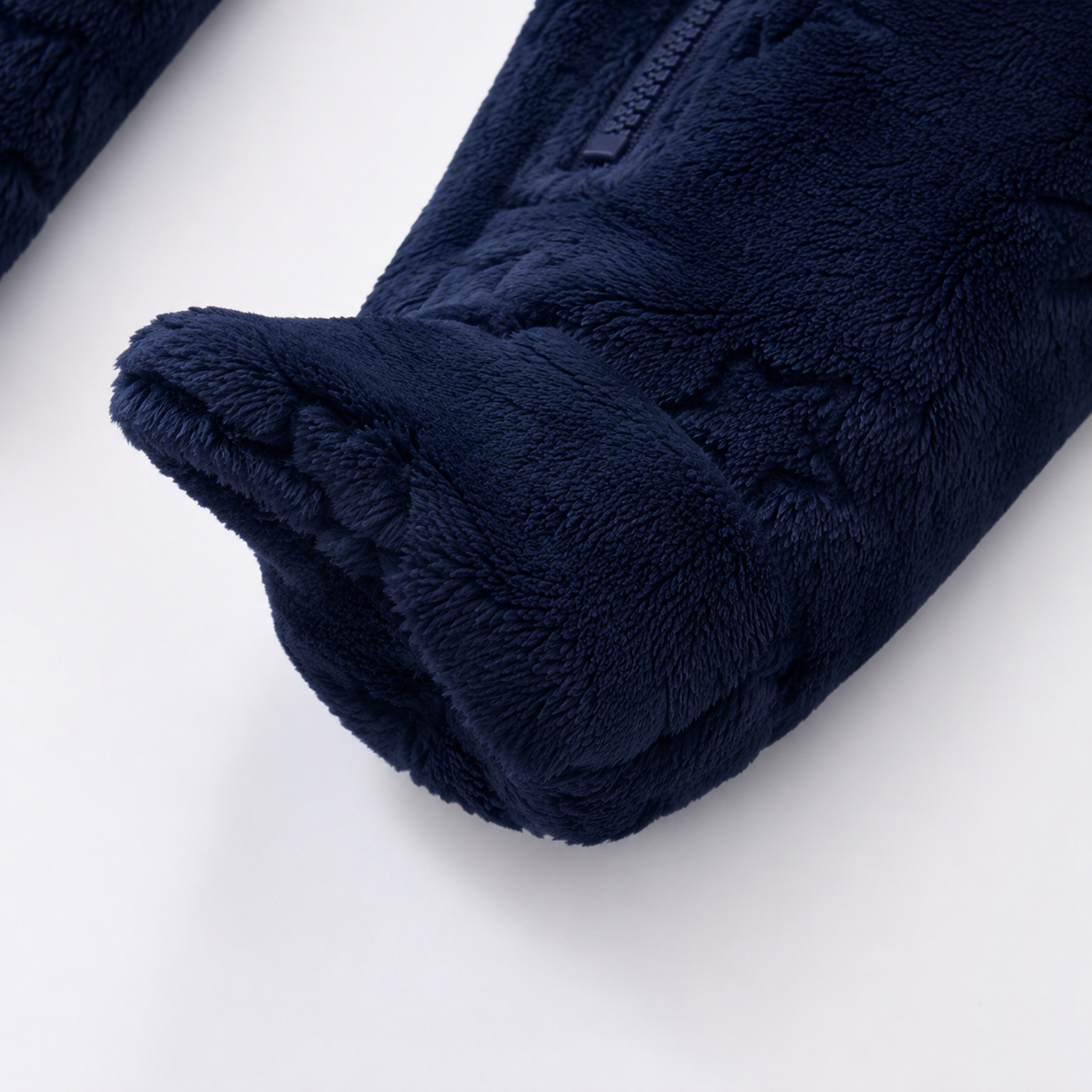 Kids' Plush Jumpsuit Dark Blue