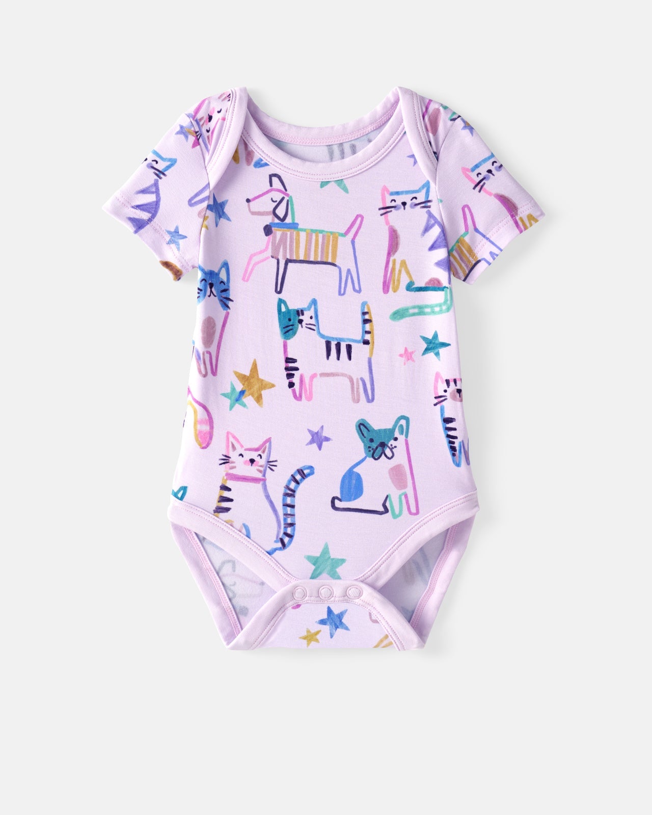 Whiskers & Wags Purple Bodysuit