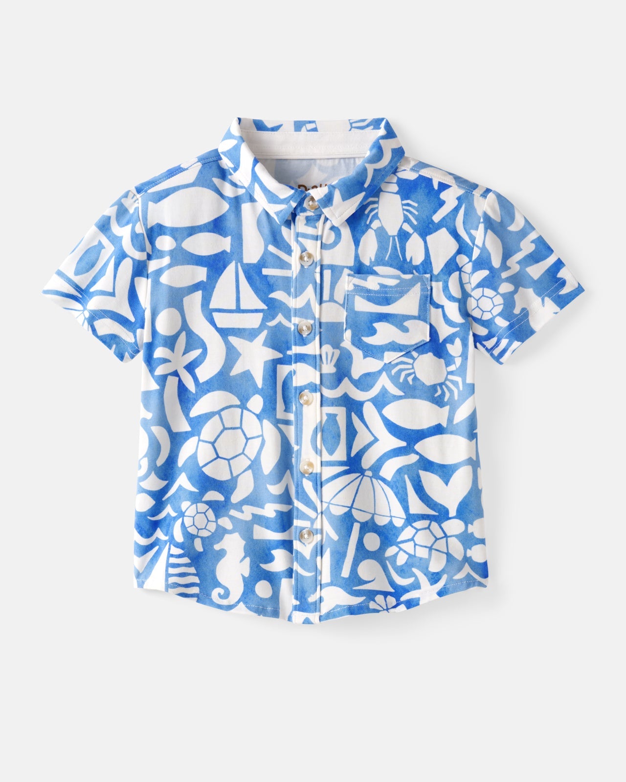 Summer Shores Button Down Polo