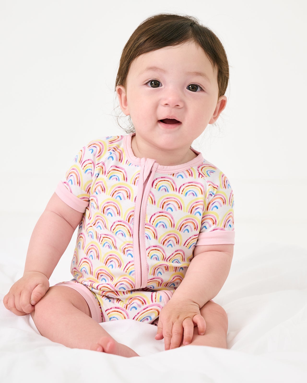 Pastel Rainbows Shorty Zippy