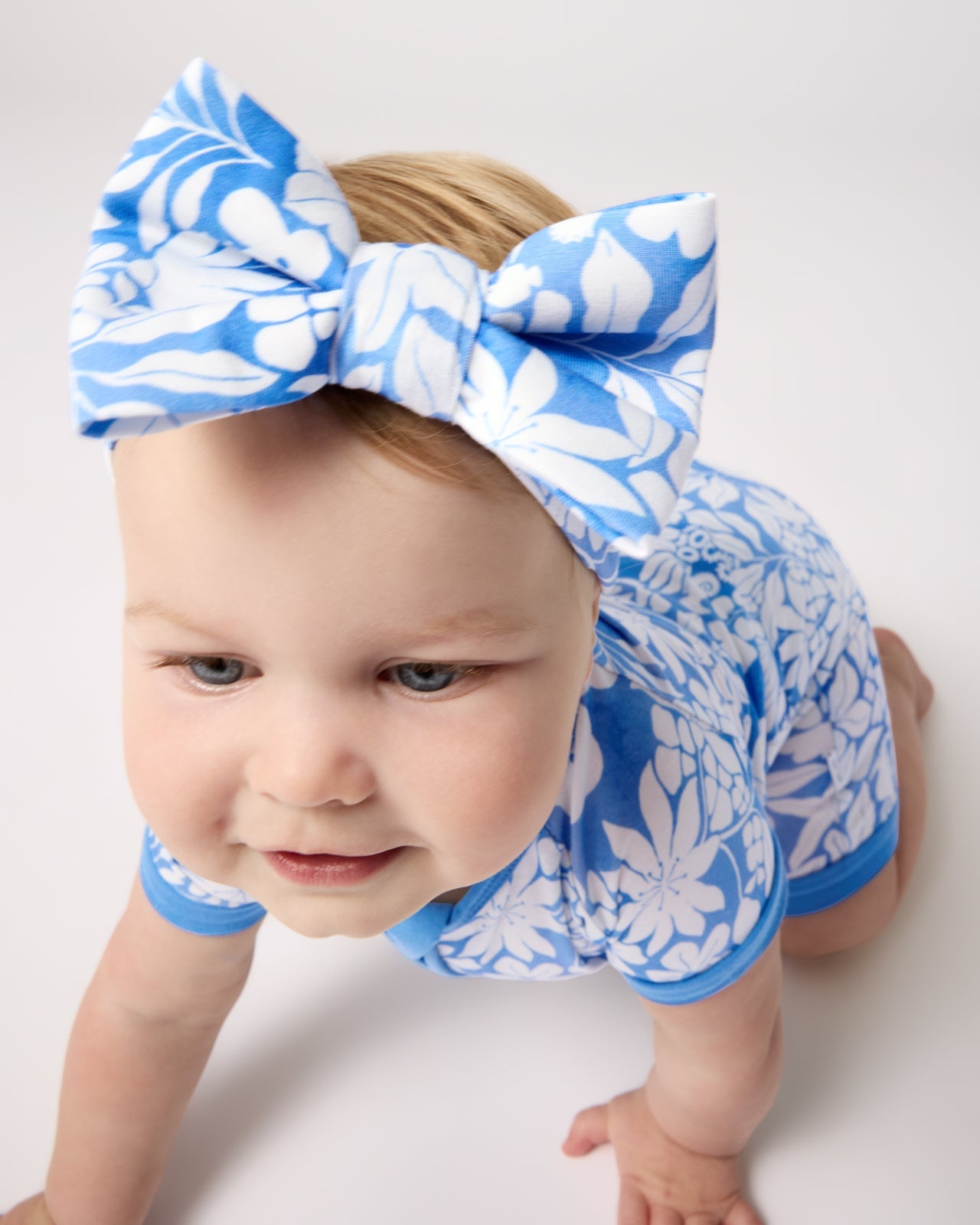 Azure Garden Luxe Bow Headband