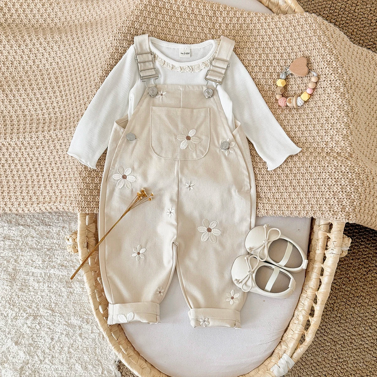 Baby Floral Overalls