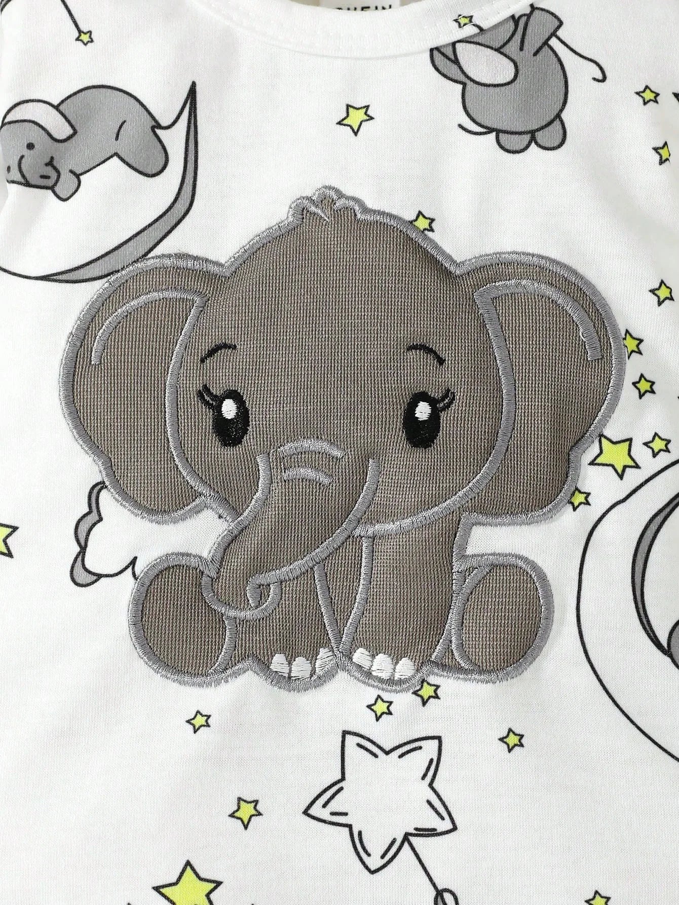 Elephant Baby Romper & Hat Set