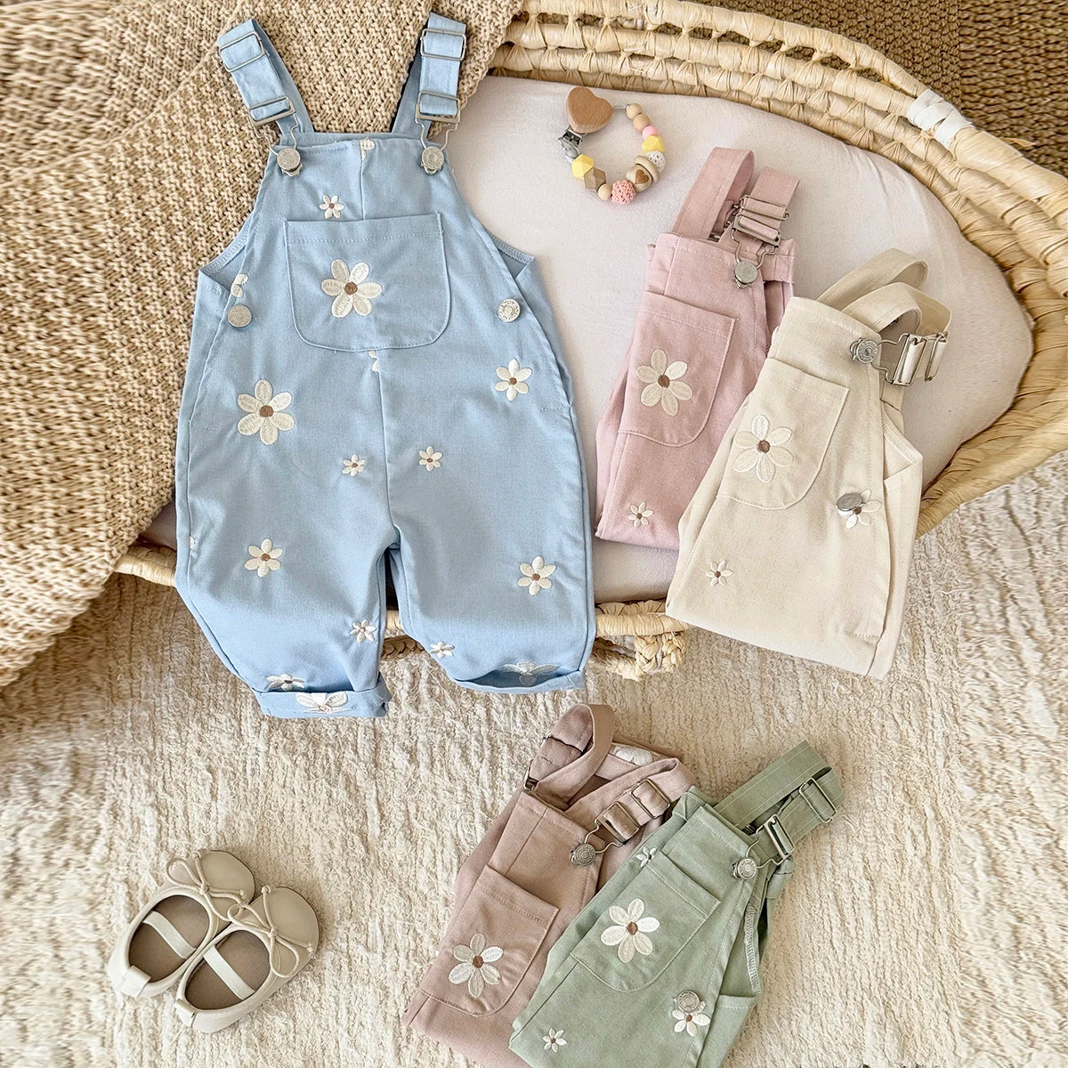 Baby Floral Overalls