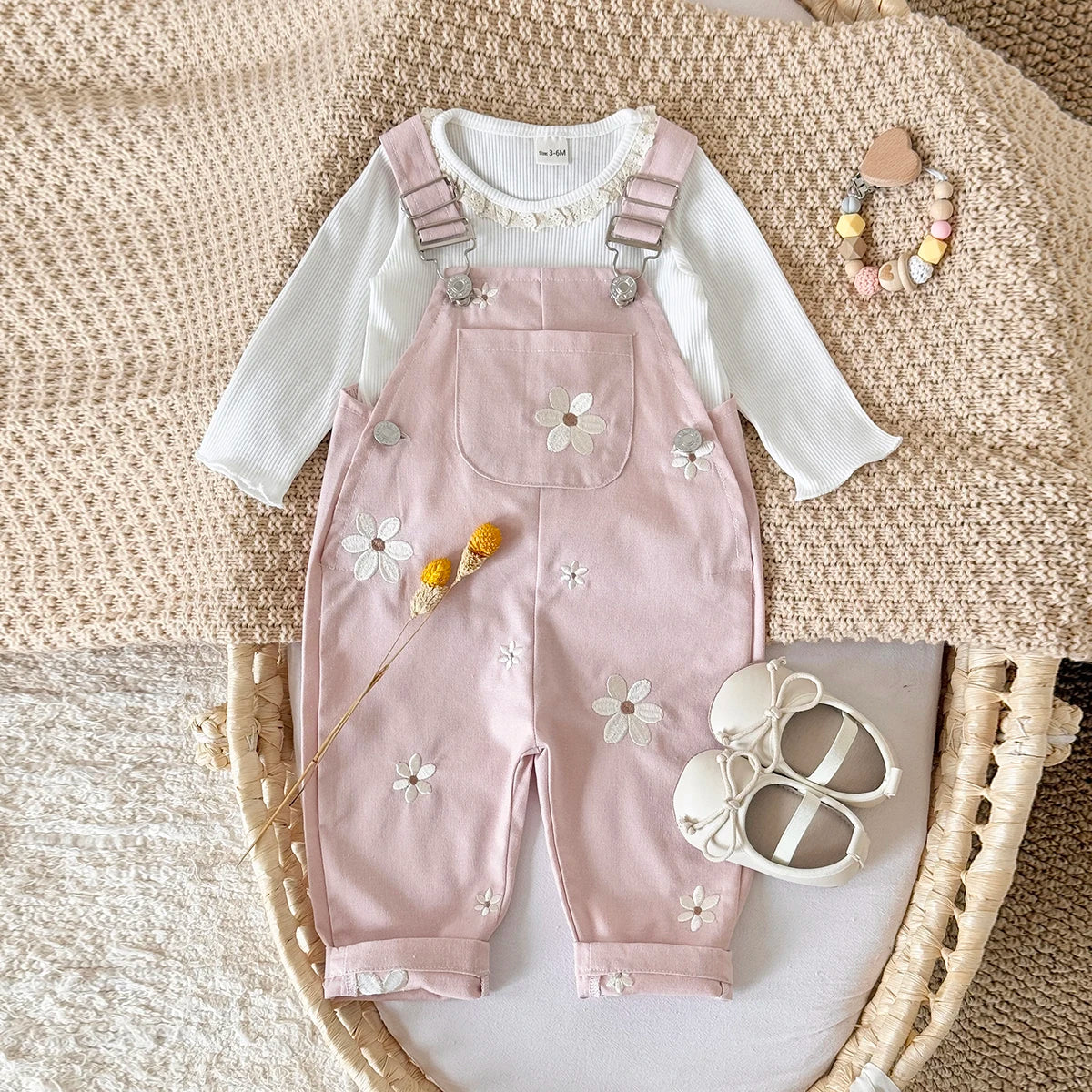 Baby Floral Overalls