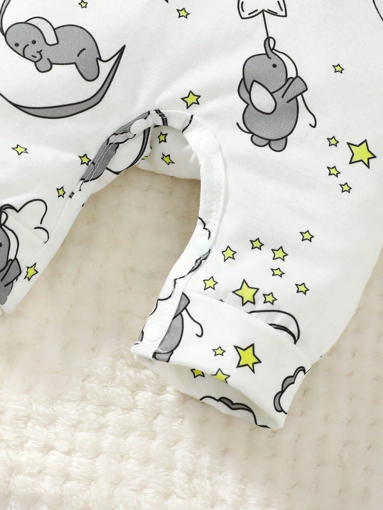 Elephant Baby Romper & Hat Set