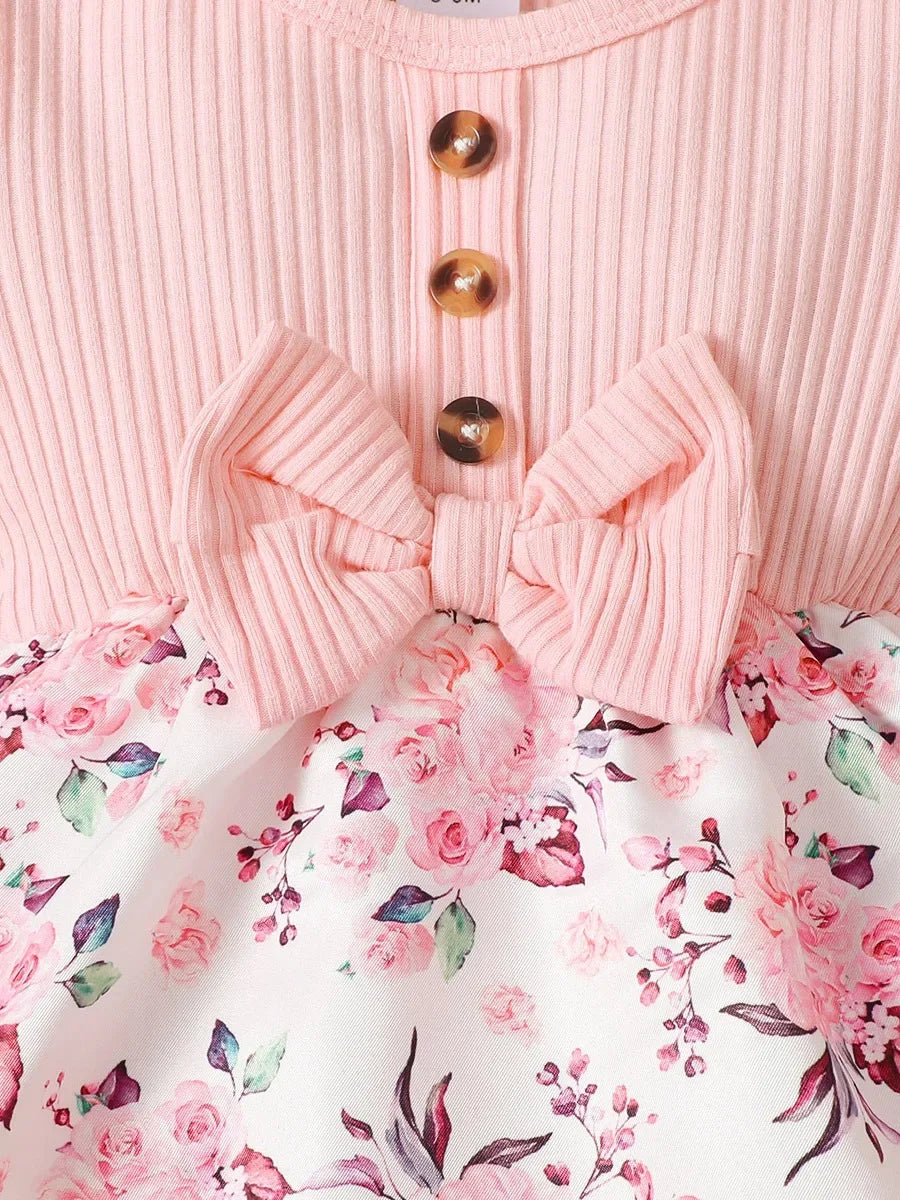 Floral Baby Romper & Headband Set